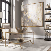 Golden Raindrops Hand Painted Canvas - Hedi's Furniture